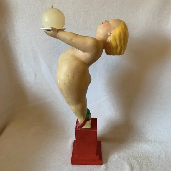 Fernando Botero Ceramic Lamp Base 20.5" x 6" x 11" Unsigned attributed to Botero - Picture 1 of 7